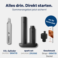 Mobiler Wassersprudler mit Geschmack