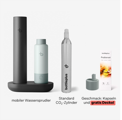 Mobiler Wassersprudler mit Geschmack